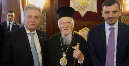 Ioannis Tsamichas meeting with the Ecumenical Patriarch | Cross-Border European Program