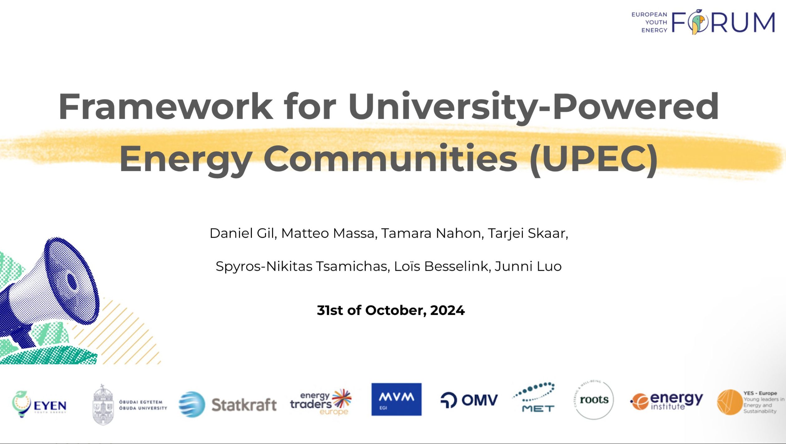 Tsamichas Law Firm Greece Hungary Budapest Consultancy Sustainability Green Energy Transition European Youth Energy Forum Network Cop29